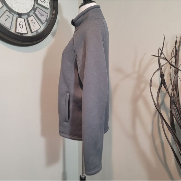 Spyder Gray Full Zip  Knit Jacket Size Small Petite - Picture 4 of 13